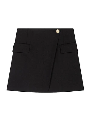 Asymmetric Wrap Skirt