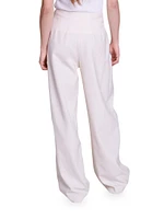 Wide-Leg Suit Trousers