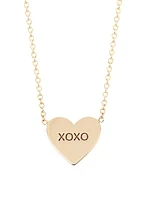 Feel The Love 14K Yellow Gold Candy-Heart Pendant Necklace