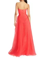 Teresa Draped Tulle Gown