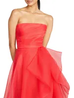 Teresa Draped Tulle Gown