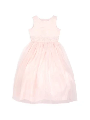 Little Girl's & Elizabeth Beaded Fit-&-Flare Dress