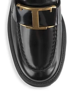 Gomma Carro Leather Lug-Sole Loafers