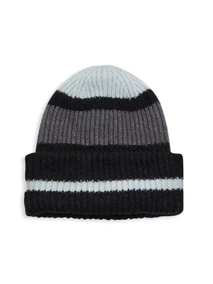 COLLECTION Striped Plush Beanie