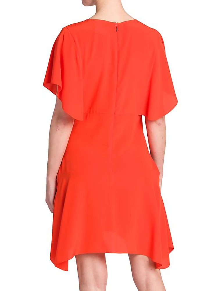 Silk Crepe De Chine Shift Dress