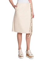 Alter Mat Fringed Knee-Length Skirt