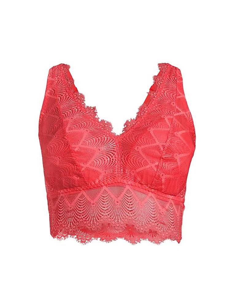 Allure Curvy Lace Longline Bralette