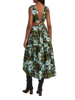 Blishagz Cut-Out Tiered Dress