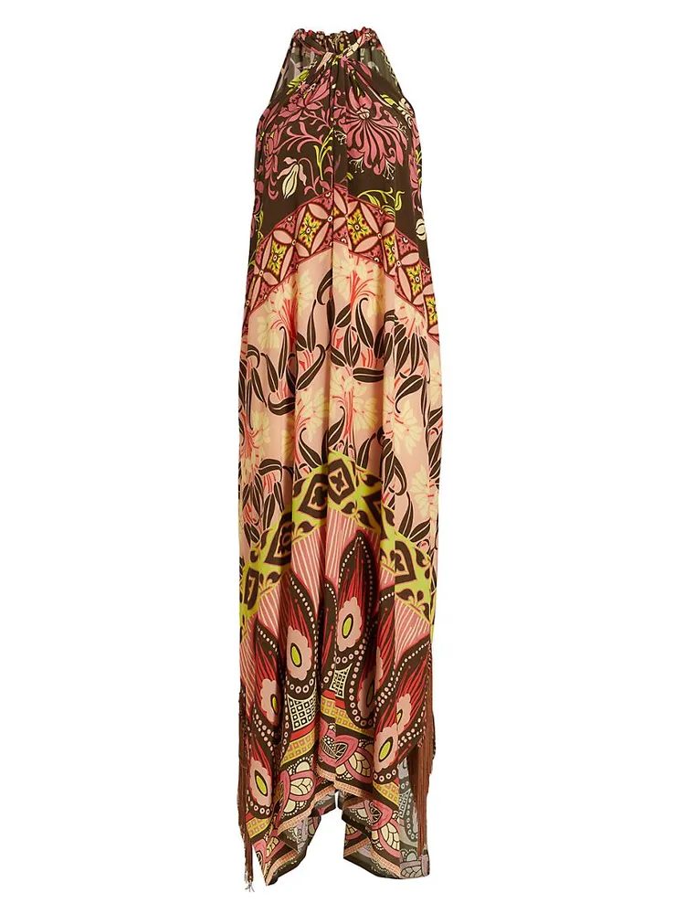 Tina Sleeveless Asymmetrical Maxi Dress