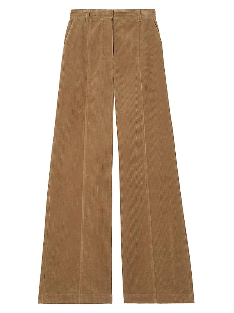 Blakely Corduroy Wide-Leg Pants