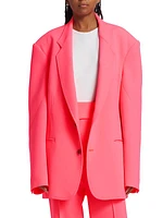 Oversized Crepe Suit Jacket