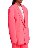 Oversized Crepe Suit Jacket