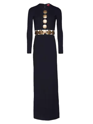 Delphine Embellished Cutout Maxi Dress