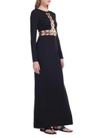 Delphine Embellished Cutout Maxi Dress