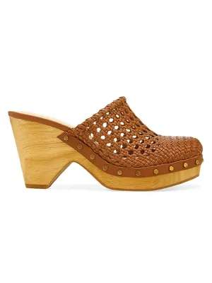 Hardie Woven Leather Clogs