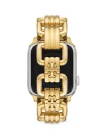 Eleanor Goldtone Stainless Steel Apple Watch® Bracelet/38MM, 40MM, 41MM