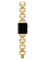 Eleanor Goldtone Stainless Steel Apple Watch® Bracelet/38MM, 40MM, 41MM