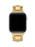 Eleanor Goldtone Stainless Steel Apple Watch® Bracelet/38MM, 40MM, 41MM