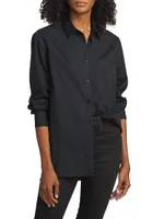 Maxine Cotton Button-Front Shirt