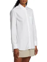 Maxine Cotton Button-Front Shirt