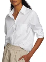 Maxine Cotton Button-Front Shirt