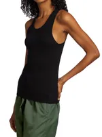 Cotton Rib-Knit Tank