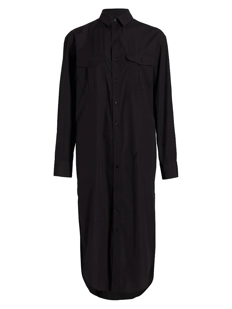 Oversized Poplin Maxi Shirtdress