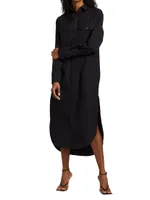 Oversized Poplin Maxi Shirtdress