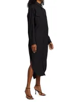 Oversized Poplin Maxi Shirtdress