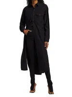 Oversized Poplin Maxi Shirtdress