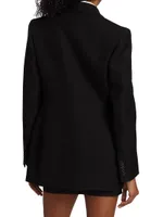 Contour Single-Breasted Wool Blazer