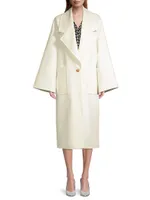 Affinity Wool Bell-Sleeve Coat