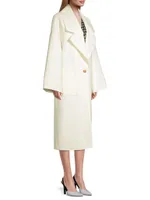 Affinity Wool Bell-Sleeve Coat