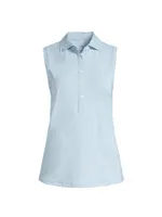 Tae Sleeveless Polo Top