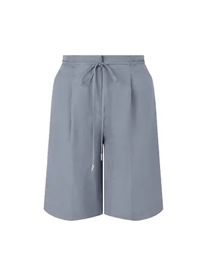 Parker Linen-Blend Wide-Leg Shorts