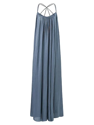 Elaina Satin Maxi Dress