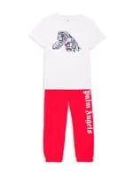 Little Boy's & Classic Overlogo Sweatpants