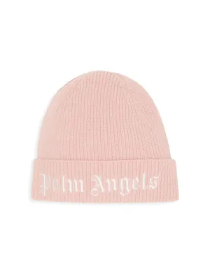 Girl's Knit Logo Beanie