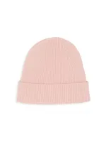 Girl's Knit Logo Beanie