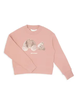 Little Girl's & Long-Sleeve Bear T-Shirt