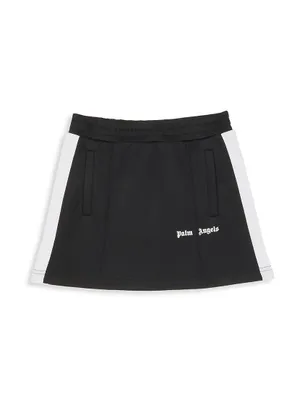 Little Girl's & Logo Track Skirt