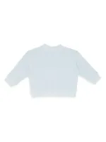 Baby Boy's Curved Logo Crewneck Sweatshirt