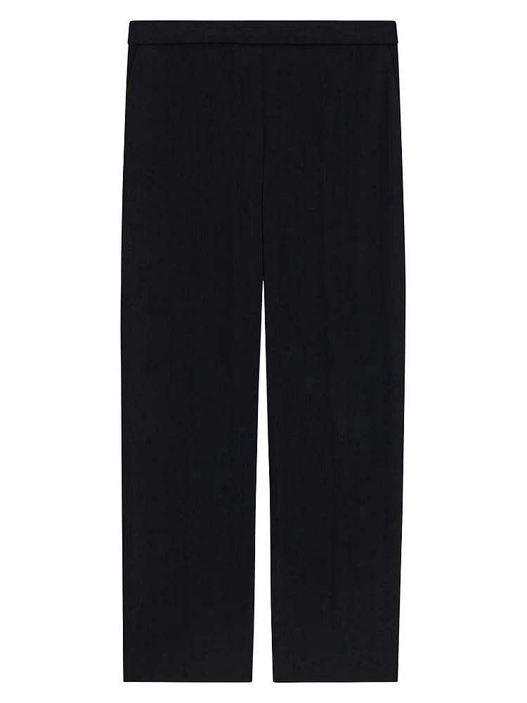 Slim Crepe Pants