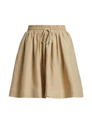 Linen A-Line Skirt