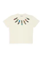 Little Boy's & Feathers Neckline T-Shirt