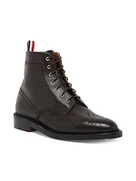 Classic Leather Wingtip Boots