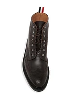 Classic Leather Wingtip Boots