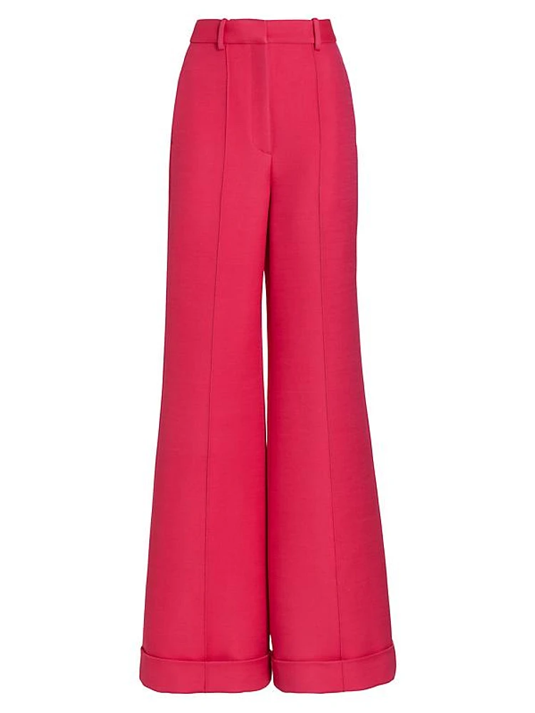 High-Waisted Wide-Leg Flared Pants