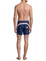 Classic Contrast-Stitch Board Shorts