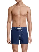 Classic Contrast-Stitch Board Shorts